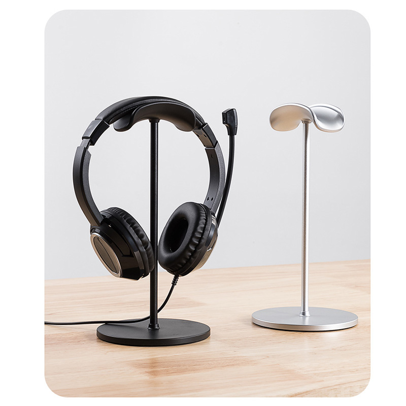Gaming Accessories For Setup - Metal Head-Mounted Headphone Stand Non-Slip Detachable