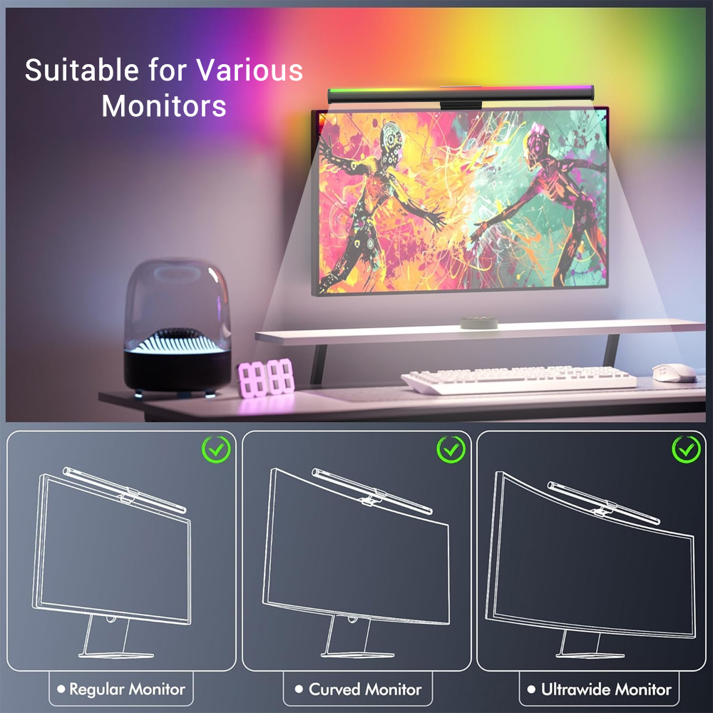 RGBIC Setup Monitor Light Bar  - Gaming Accessories App recension och pris