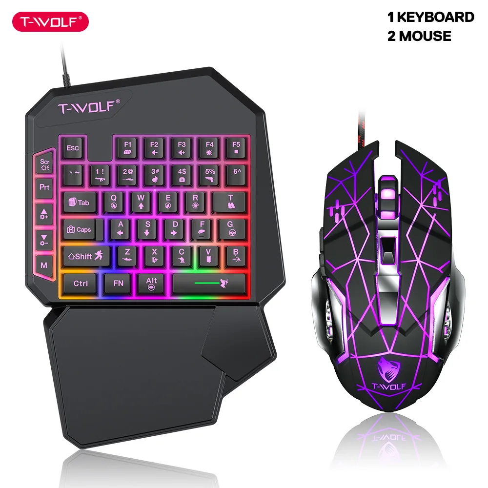 T-WOLF TF900 One Handed Keyboa - Gaming Accessories Mobile recension och pris