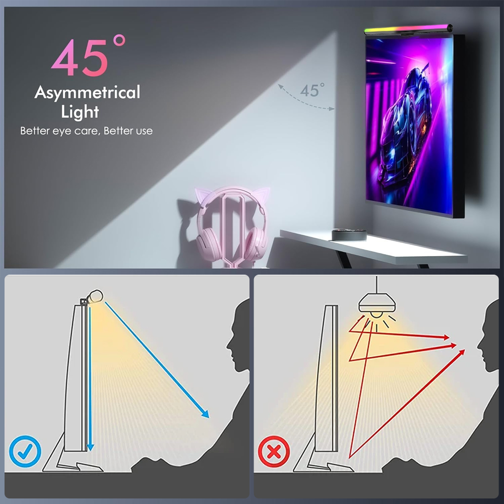 RGB Monitor Light Bar Smart Wi - Gaming Accessories App recension och pris