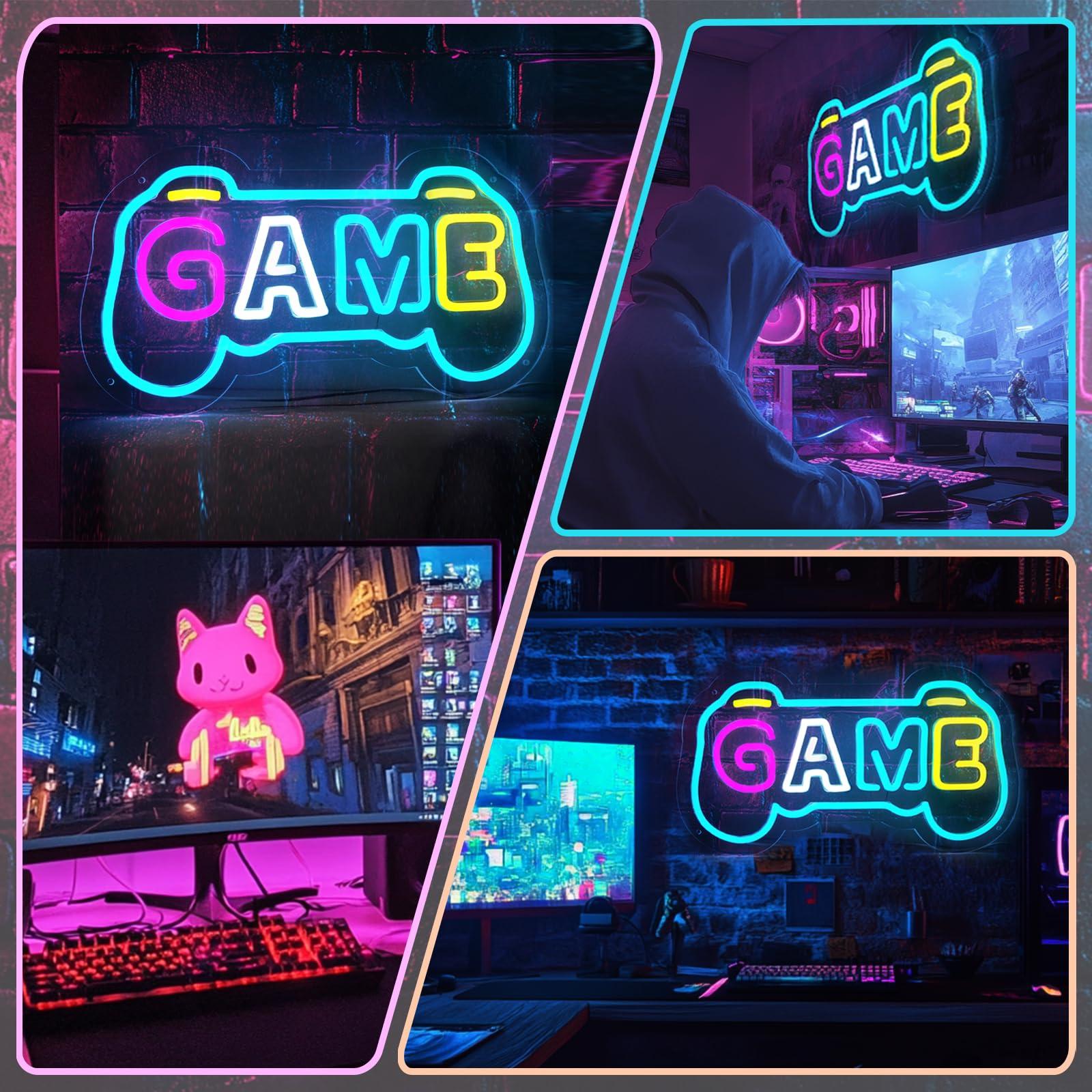 Game Neon Sign for Gamer Room  - Gaming Accessories Boys recension och pris
