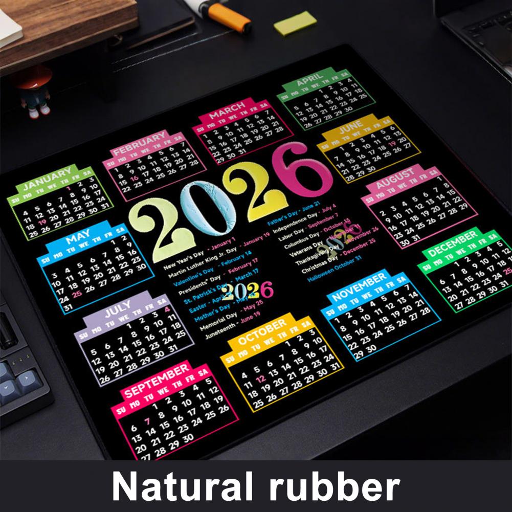 2026 Calendar Mouse Pad Waterp - Gaming Accessories Desk recension och pris