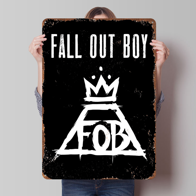 Fall Out Boy Tin Plaque Poster - Gaming Accessories Boys recension och pris