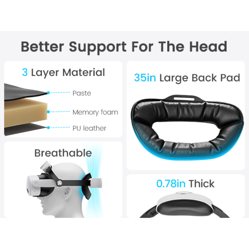 BEBONCOOL Adjustable Head Stra - Gaming Accessories Vr recension och pris
