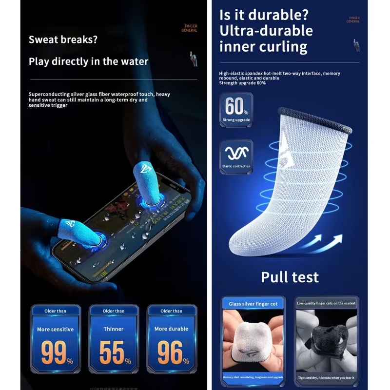 4PCS Mobile Game Fingertip Glo - Gaming Accessories Mobile recension och pris