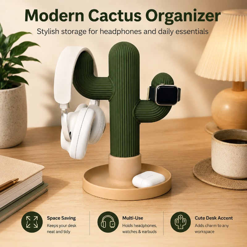 Minimalist Cactus Headset Stan - Gaming Accessories For Setup recension och pris